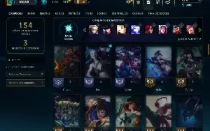 Unranked com 80 Champs e 22 Skins ( ADC / JG )