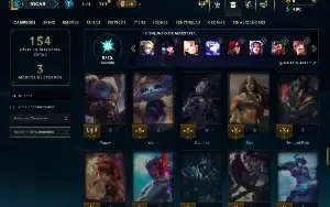 Unranked com 80 Champs e 22 Skins ( ADC / JG )