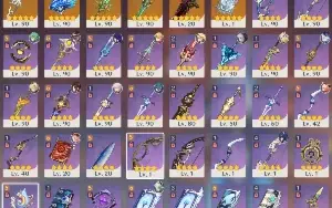 23 Personagens 5★, 6 Armas 5★