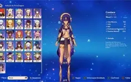 GENSHIN IMPACT AR 52 COM AYATO, CHILDE, JEAN, DILUCE E QIQI
