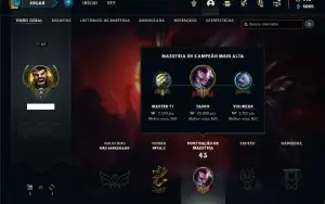 Conta Nivel 27 Com 27 Champs e 6 Skins