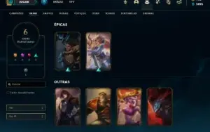 Conta Nivel 27 Com 27 Champs e 6 Skins