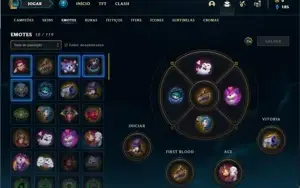 Conta diamante 4 com 38 Champs e 13 Skins + 1 Fragmento