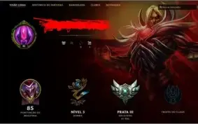 Conta LoL prata boa pra smurf com email de criação