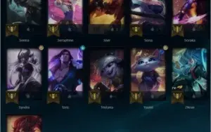 Conta Diamante 1 Sem Skin, com campeões suporte level 61