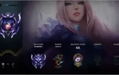 Conta Diamante 1 Sem Skin, com campeões suporte level 61