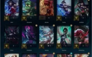 Conta Diamante 1 Sem Skin, com campeões suporte level 61