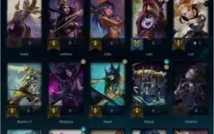 Conta Diamante 1 Sem Skin, com campeões suporte level 61