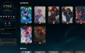 Conta De League Of Legends 1709 Skins + Pax Tf