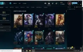 vendo conta do lol no bronze nivel 156