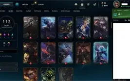 Conta LOL 113 SKINS, NÍVEL 453.