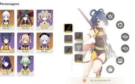 CONTA GENSHIN AR55 AYAKA QIQI MONA EULA RAIDEN SHOGUN + HOMA