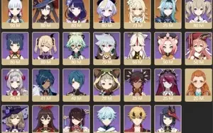 CONTA GENSHIN AR55 AYAKA QIQI MONA EULA RAIDEN SHOGUN + HOMA