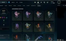 Conta level 500+/256 skins e 2 ultimates (Lux e Udyr)