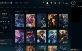 Conta level 500+/256 skins e 2 ultimates (Lux e Udyr)