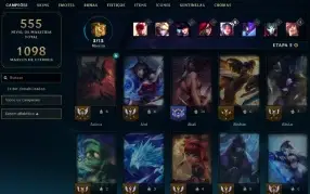 Conta Lol lvl616 458skins