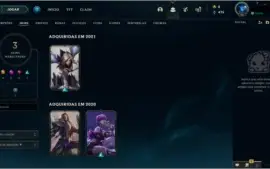 LOL Conta - Elo Platina - 35 Campeões - 3 Skins