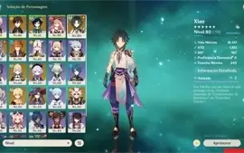 Conta nv 55 INCRÍVEL com 9 personagens 5 estrelas !!!!