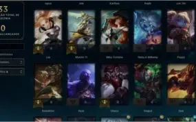 CONTA PRATA 4 COM VARIAS SKIN BOAS E VARIOS CAMP PROMOÇÃO