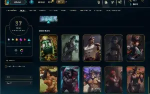 Prata 1 com 90 Champs e 37 Skins