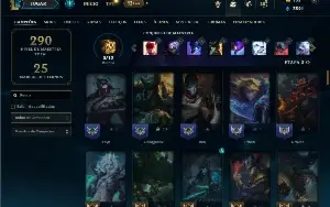 Prata 1 com 90 Champs e 37 Skins