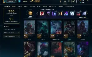 Prata 1 com 90 Champs e 37 Skins