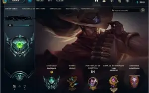 Conta lol plat 4 lvl 65, 16 skins. e 1910 rp