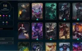 Conta lol plat 4 lvl 65, 16 skins. e 1910 rp
