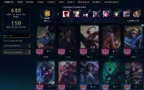 Conta league of legends 522 skins esmeralda 5 ultimates