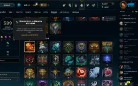 Conta League Of Legends Lvl 470 + 279 Skins Mmr Diamond