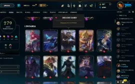 Conta League Of Legends Lvl 470 + 279 Skins Mmr Diamond