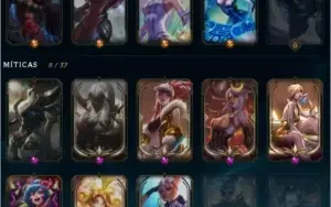 Conta LOL diamante, várias skins raras e todos os champions
