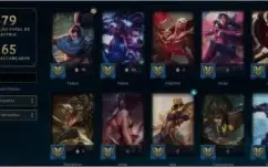 CONTA NO LOL, OURO 4, 88 SKINS, 125 ÍCONES E 106 CAMPEÕES