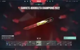 Conta valorant com butterfly champions e diamante