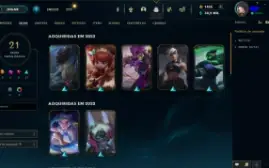 Conta LOL unraked 1400RP, 30k EA e Blitz Vitorioso