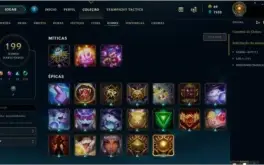 Conta LOL lv 193 / Gold /mmr platina
