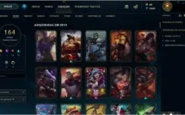 Conta LOL lv 193 / Gold /mmr platina