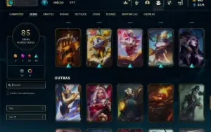 Unranked com 90 Champs e 85 Skins ( MAIN SUP )