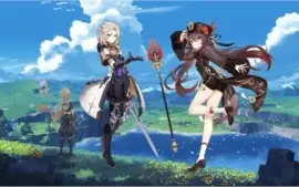 Conta Genshin Impact AR 7 com Hutao + Homa + Albedo