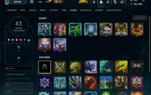 Mestre com 30 Champs e 6 Skins