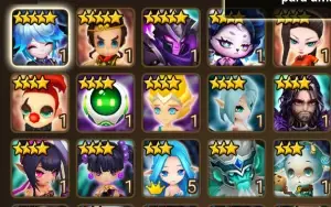 Summoners War starter ld 5 acc + bonus ld nat 4 + 2nat 5
