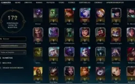 CONTA LOL DIAMANTE 5 SOLO E OURO 1 3X3, 54 Campeões