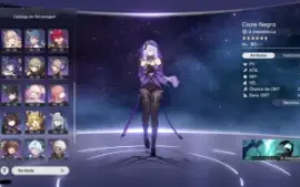 Jingliu E1+Fu Xuan E1+Cisne Negro+Loba Prateada+Topaz+Outros