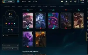 Conta platina full acesso muitas skins lindas