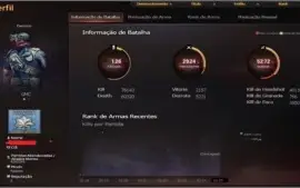 Conta Crossfire BR Tenente-Coronel NV8 com vários itens