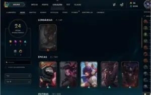 CONTA LEAGUE OF LEGENDS PRATA IV, XP 101