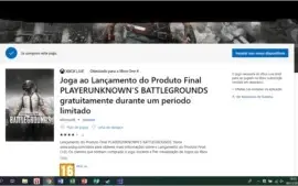 Conta Microsoft com pubg e pes2019 xbox one x 30€