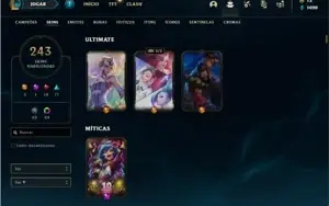 Conta bronze 2 com TODOS os champs e 243 Skins + 65 Cromas