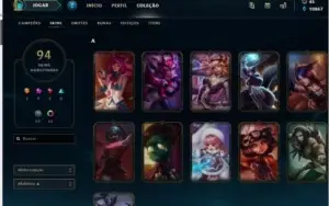 Conta lol Platina 4 Borda Diamante