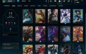 Esmeralda 3 com 40 Champs e 15 Skins